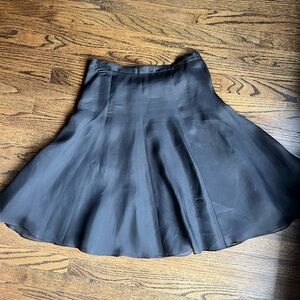 Banana Republic Black Flowy Fitted Skirt